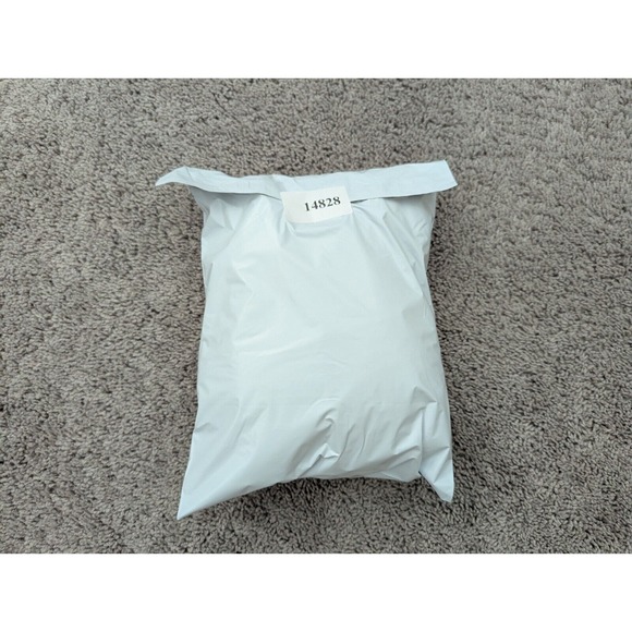 H&M Button Up Shirt Mens Large Short Sleeve Textured Weave Blue Casual - Picture 6 of 6